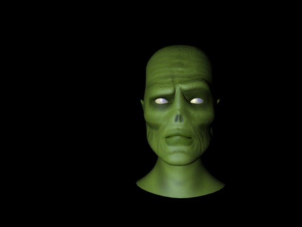 zombie head human 3d model - Zombie Head.zip by Andrew Alonso
